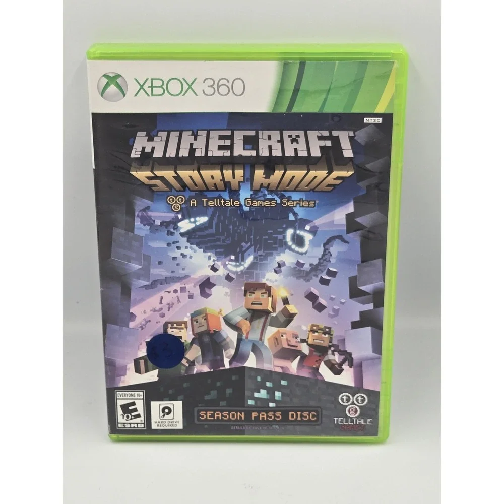 Minecraft: Story Mode Season Two 2 Microsoft Xbox 360 Disc‎ & Case